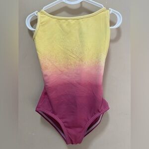 Baltogs Kids Dance Leotard Size 6X/7 Intermediate Child Hand Dyed Gradient